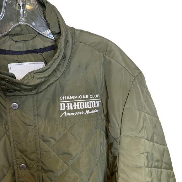 Roots Canada Mens Coat Quilted Sleek Champions Club Green Extra Large - Picture 4 of 13